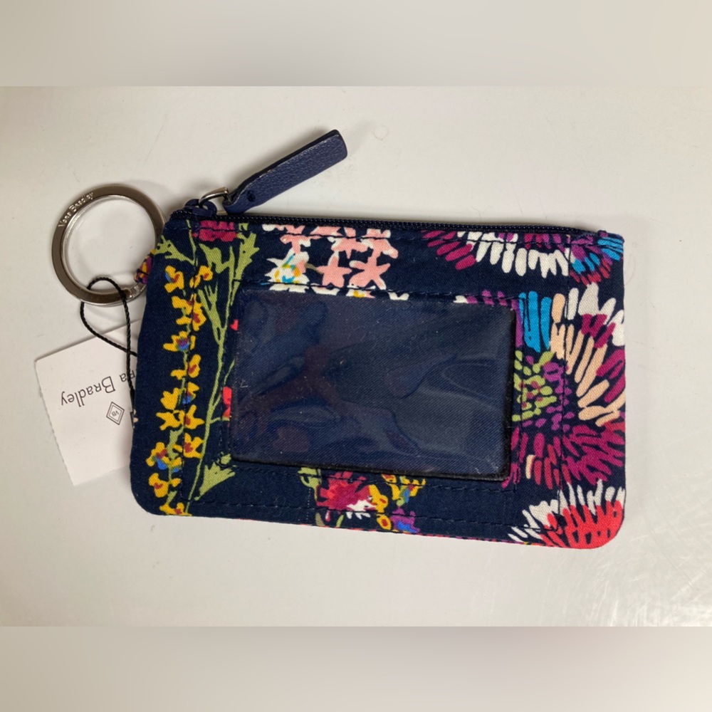 Vera Bradley Multicolor Floral Keyring ID holder